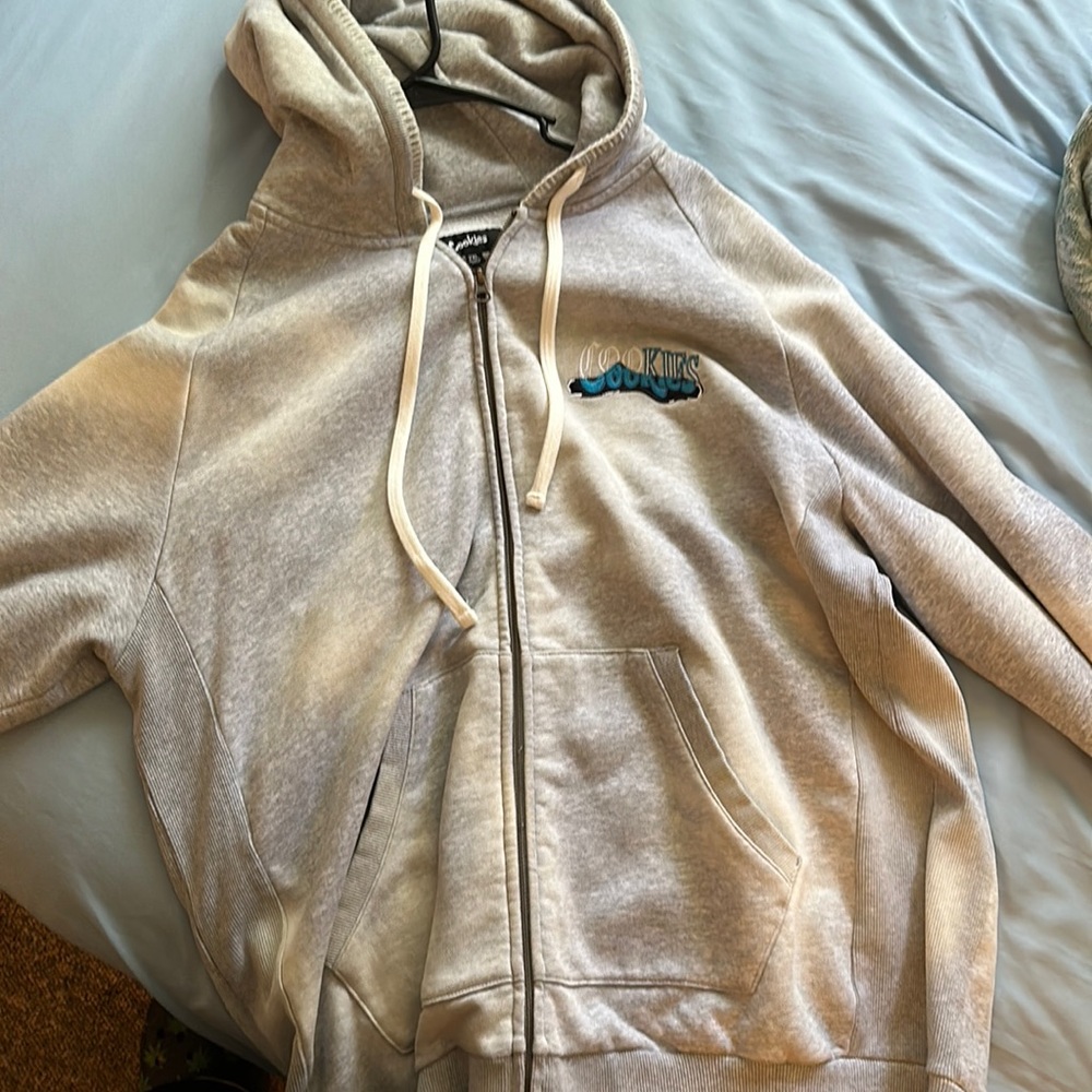 Grey and blue cookies sweater brand new. No tags